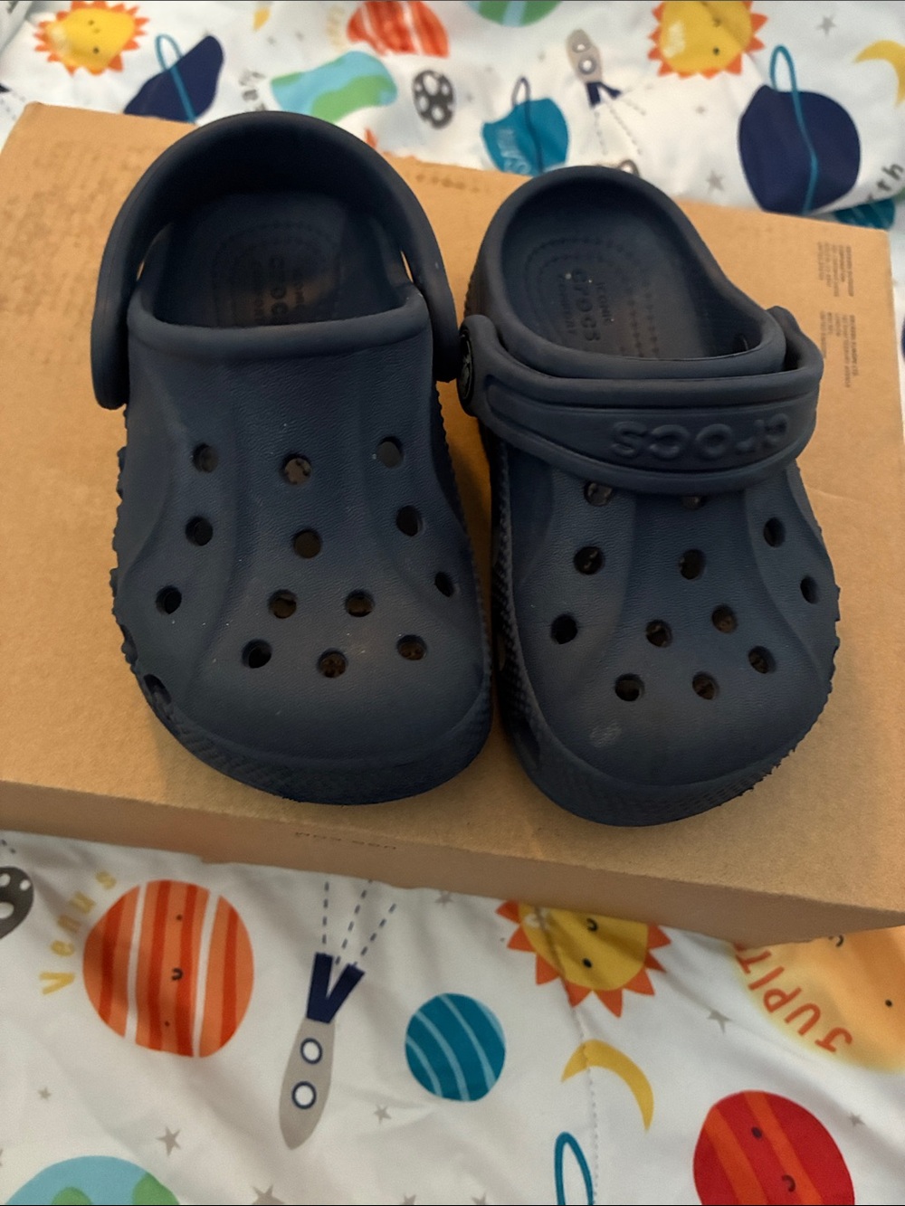 CROCS Kids Navy Blue Classic Clog